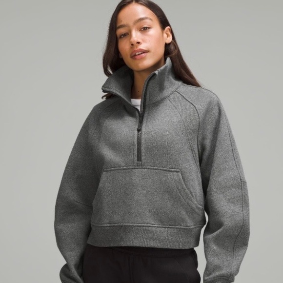 lululemon athletica Sweaters - Lululemon Scuba Oversized Funnel-Neck Half Zip (cropped)